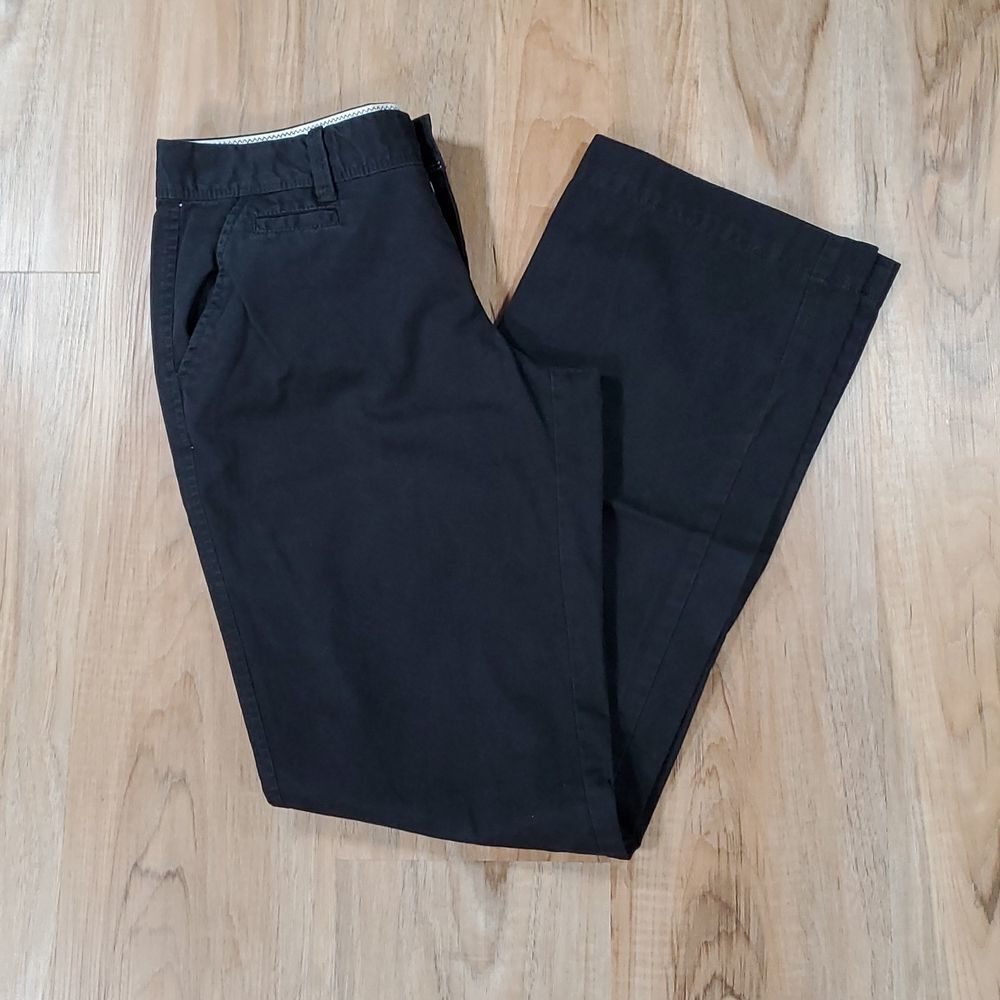 💜Old Navy Black Lowrise Favorite Khaki Bootcut Pants Size 4